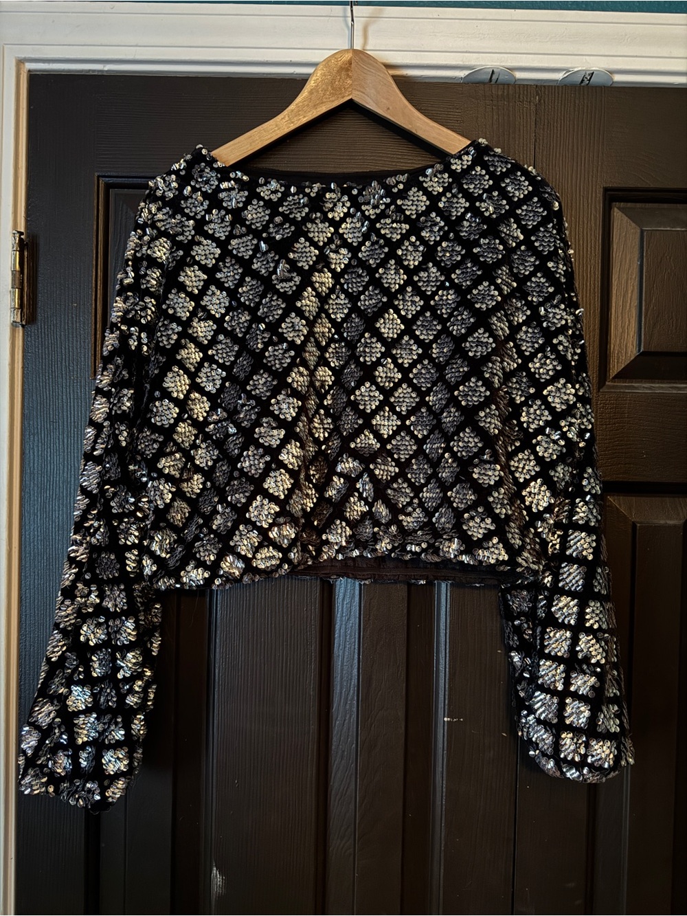 Avec Les Filles Sequin top